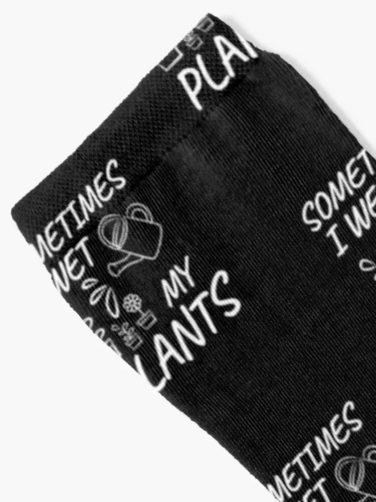 Funny Gardening Gift Sometimes I Wet My Plants Socks New year's Non-slip hockey golf Socks Ladies Men's