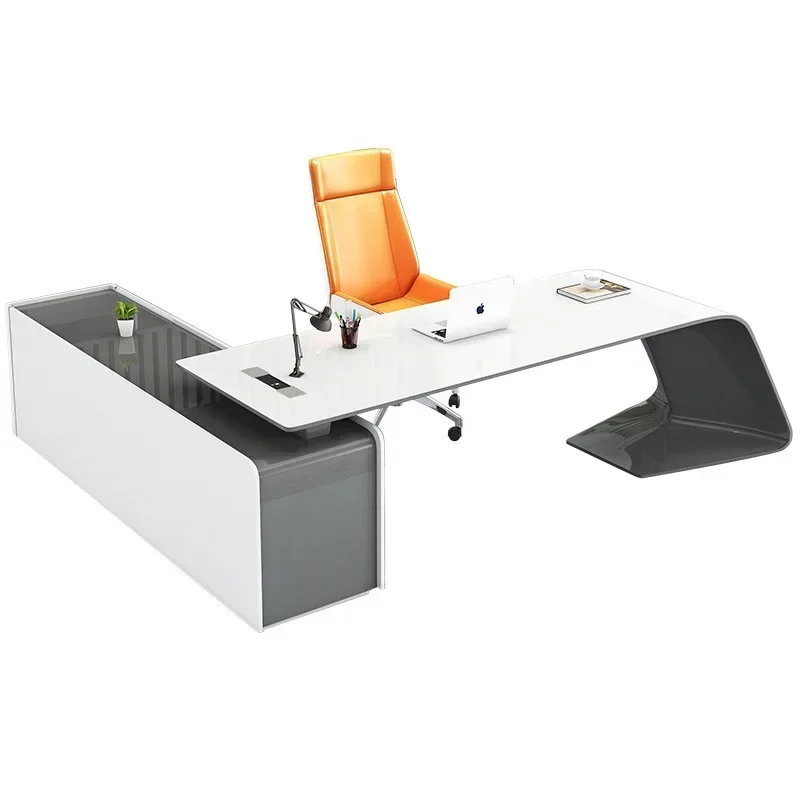 

Современная технология, лак для выпечки, офисный стол, большой стол, модный роскошный креативный офисный стол для босса