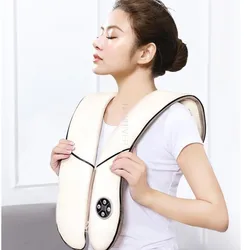 Electric Heating Neck Massager Car Home Infrared KneadingTherapy Ache Shoulder Back Massageador Relax Massage the shawl with a b