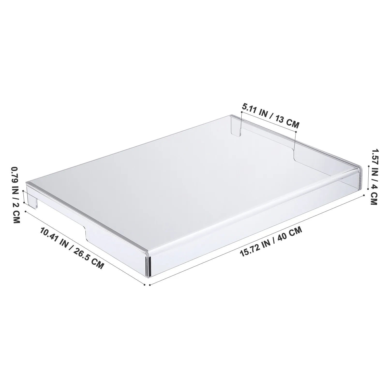 Ultra Clear Acrylic Keyboard Cover Versatile Protective Shield Dirt Proof Liquid Resistant for All Standard Keyboards and