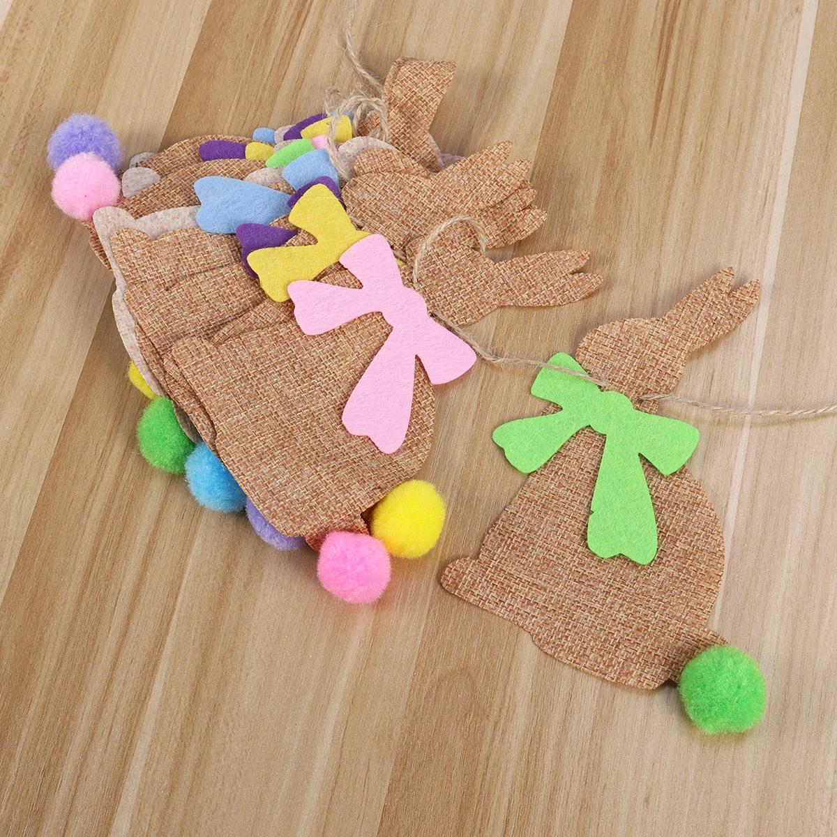 

Colorful Bows Easter Decorations 2 5M Vintage Rabbit Banner Home Party Balloon Happy Celebrations Outdoor Indoor