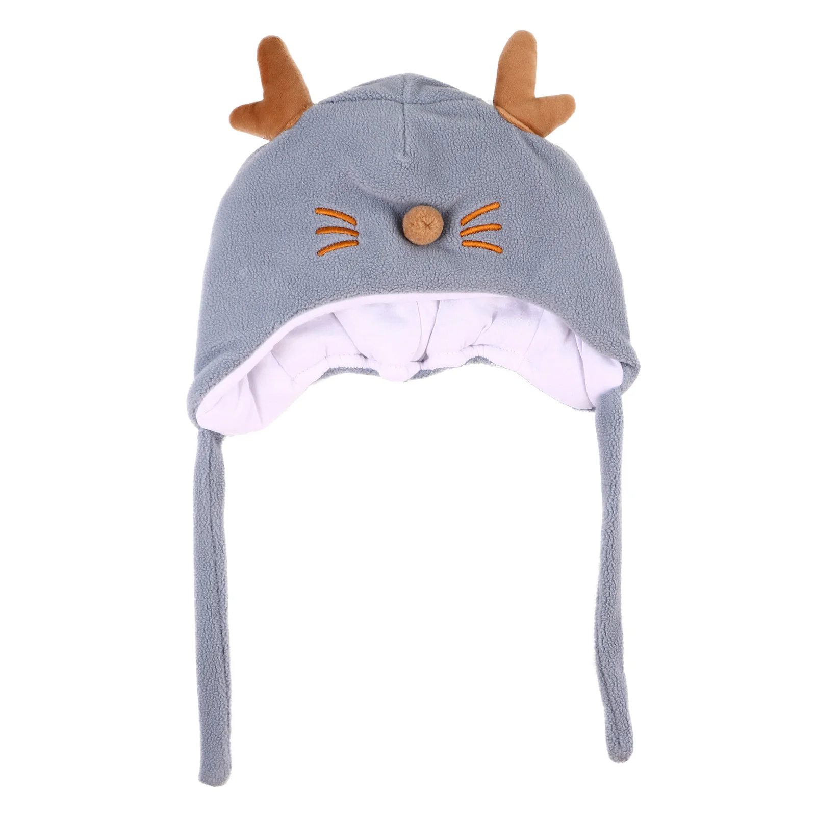 

Baby Winter Hat Cotton Ear Flap Cartoon Hats for Kids Infant Newborn Fine Workmanship Safe Odorless Warm Sleep Home Outdoor