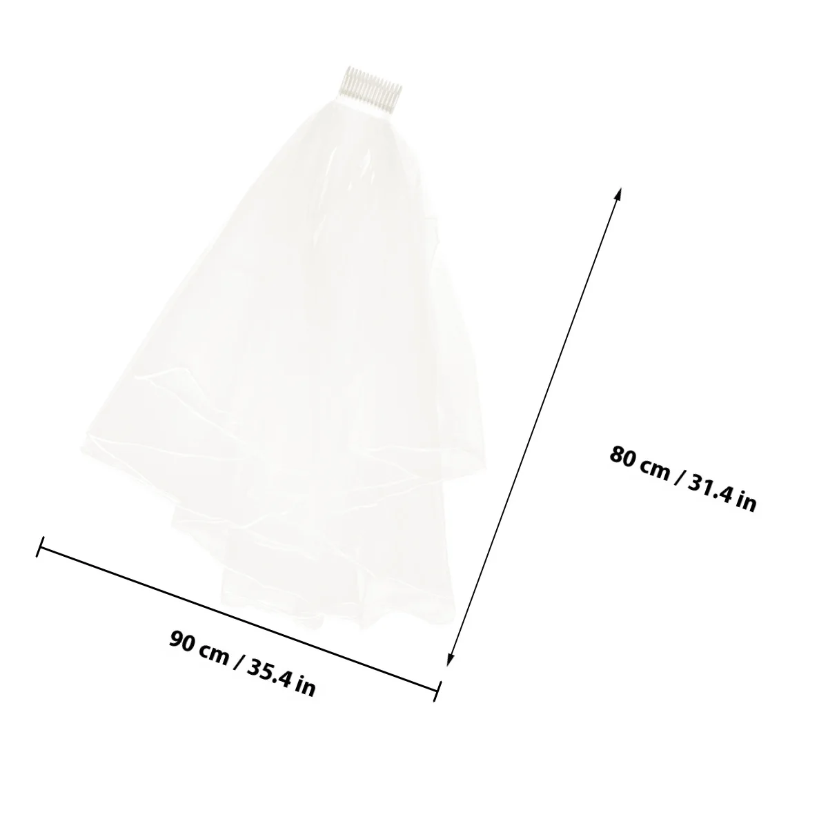 حجاب الزفاف مع مشط بيج طبقة مزدوجة شبكة مانتيلا حجاب غزل خفيف الوزن لحفلات الزفاف التنكرية للشعر #3