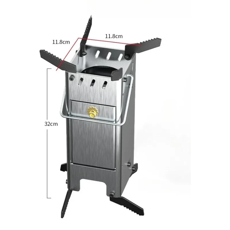 New Folding Wood Stove Outdoor Portable Wood Stove Camping Picnic Travel Cooking Wood Stove