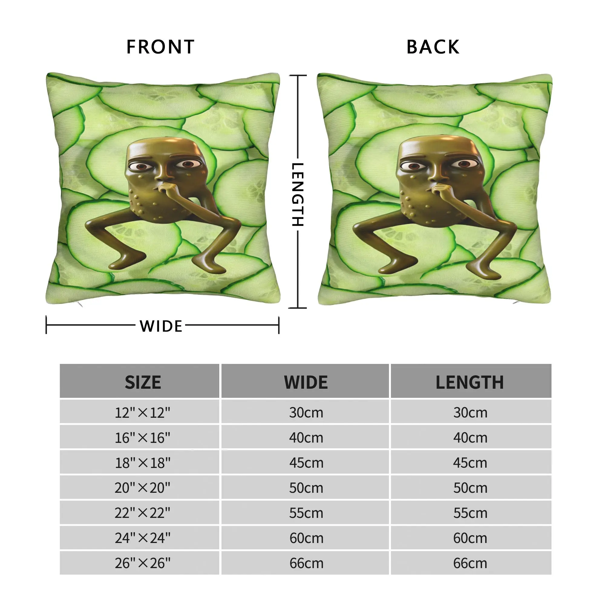 Pillow Cover Cucumber Shaped Tung Hushing Gesture  Morden Pillow Case For Sofa Home Decoration Pillowcases
