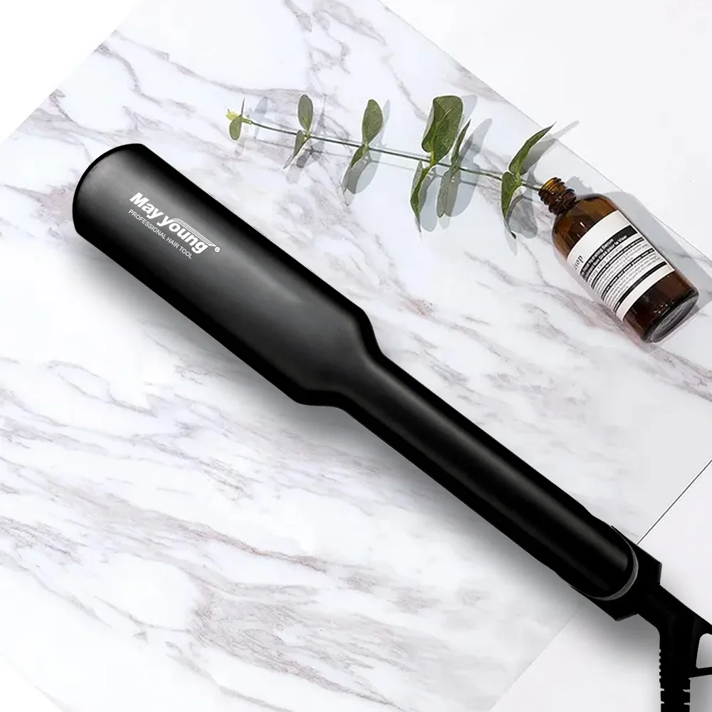 M524A Титановый утюжок с двойным напряжением и широким утюгом, профессиональные выпрямители для волос с регулируемой температурой, выпрямитель для волос для дома