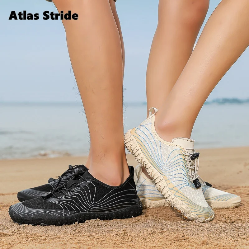 Men's Breathable Mesh Slip - On Water Shoes with Arch Support Quick - Dry Anti - Skid for Beach Pool Outdoor Recreation Shoes