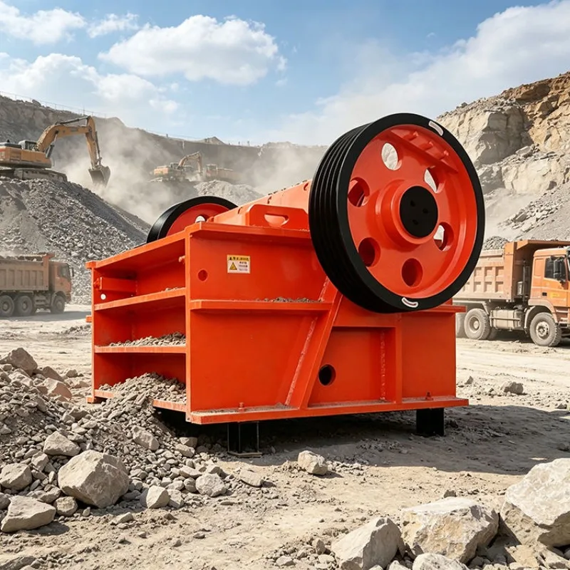 Mini Jaw Crusher Ore Concrete Construction Waste Cement Block Pebble Stone Crusher For Mining Quarry Heavy Duty Industrial Use
