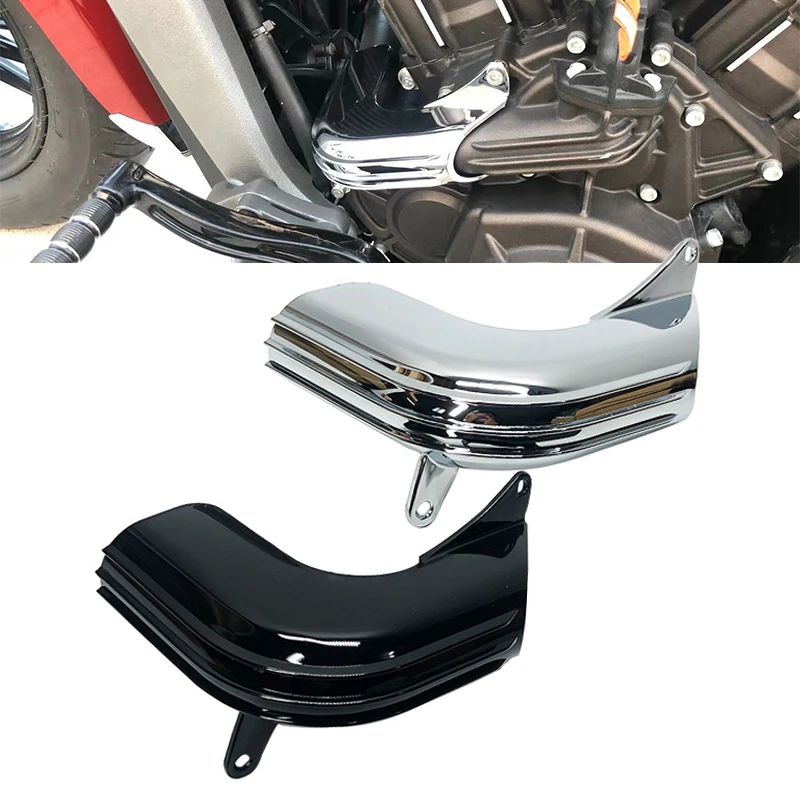 

Fit For Indian Scout 2015-2023 2021 2022 Motorcycle Cooling Fluid Pipe Protection Black/Chrome Engine Coolant Hose Trim Cover