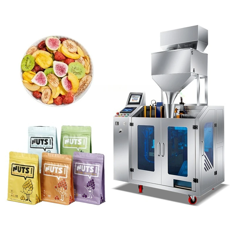 Zipper Bag Protein Pack Machine Sweet Potato Chip Fishing Feed Pack Machine Corn Stick Bag Feed Premade Bag Packaging Machine