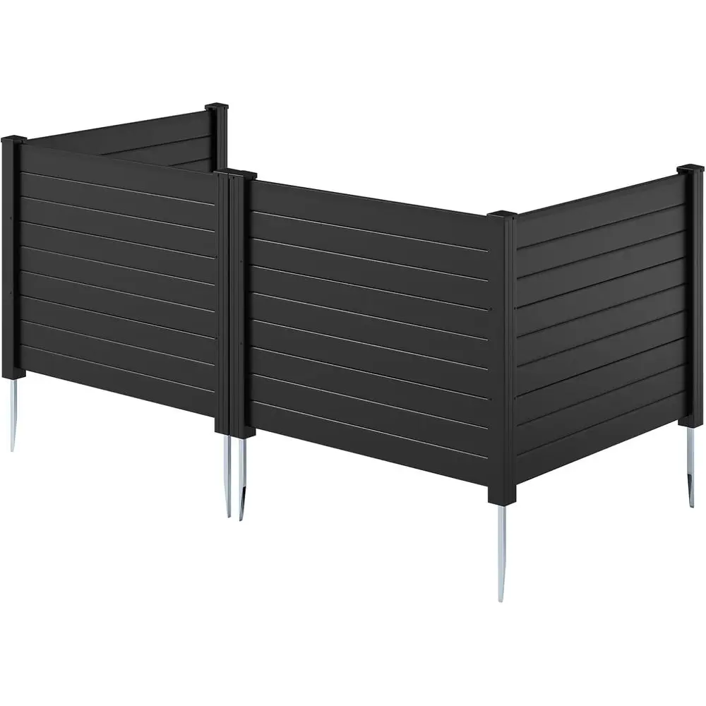 

Outdoor Privacy Screen for 48 x 36 Trash Cans, Pool Pumps, or AC Units - Black