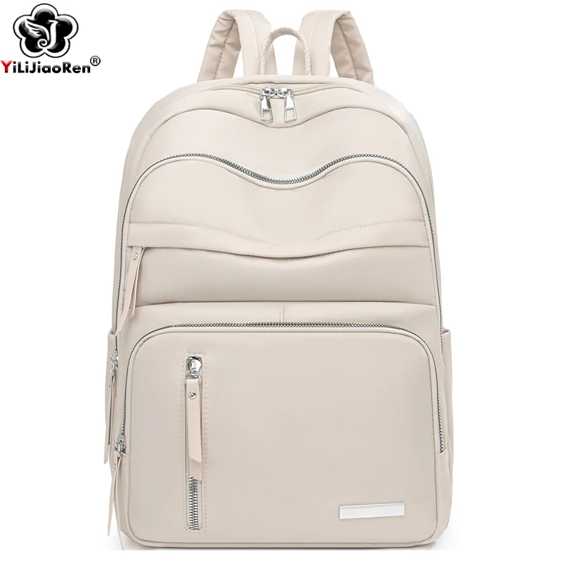 

Casual Backpack Female Waterproof Nylon Daypack Women Laptop Bag Large Capacity School Bag for Girls Lightweight Travel Knapsack