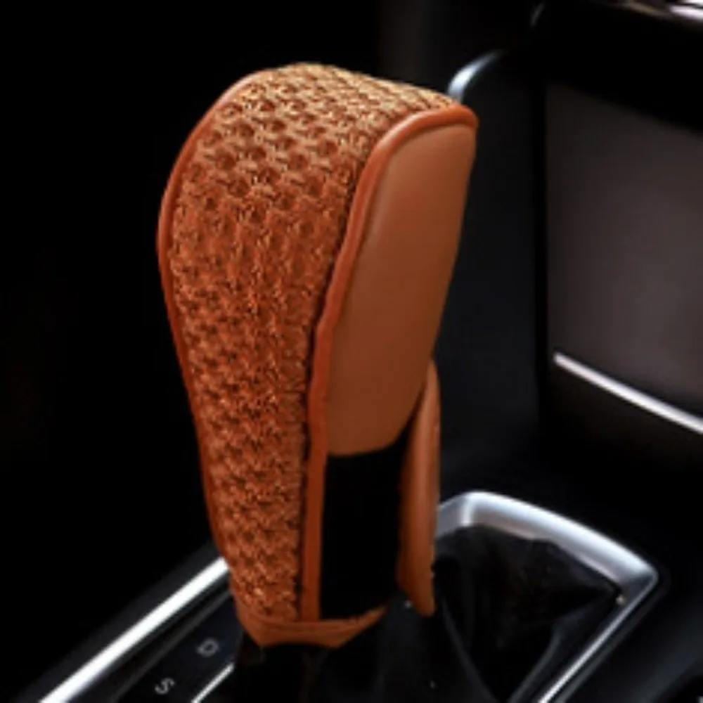 

Wear-resistant Universal Car Handbrake Cover Non-slip Texture Breathable Material Non-slip Handbrake Cover Protective Layer