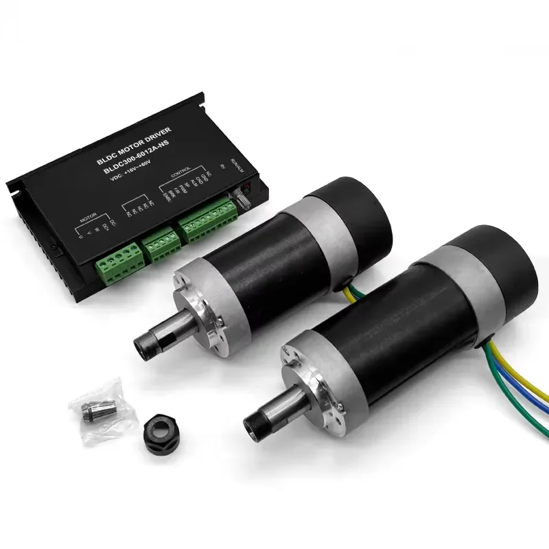 Cnc Router ER11 48V 400W 500W 12000RPM Brushless Spindle Motor Brushless DC Motor Air Cooled BLDC Spindle Motor