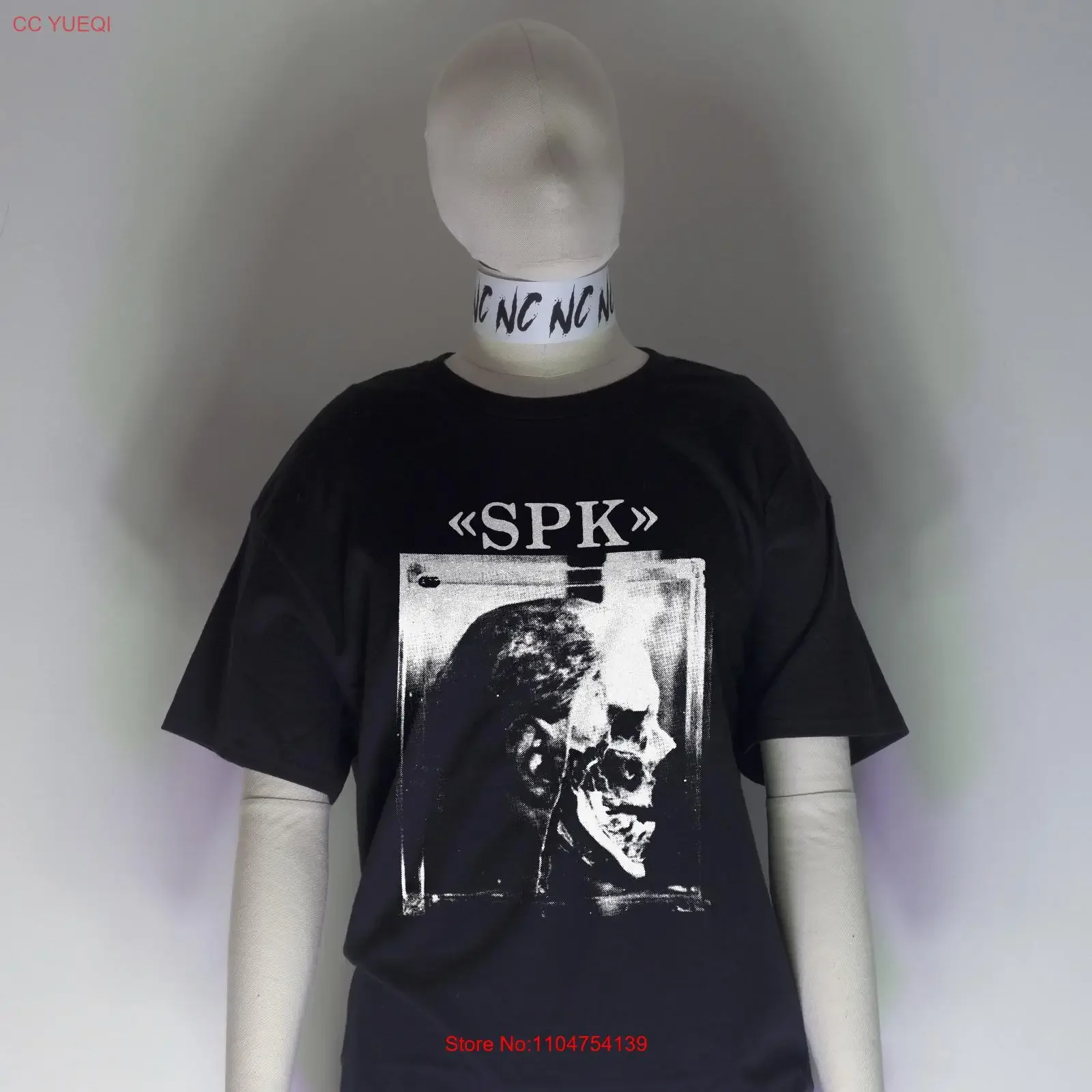 SPK T Shirt Whitehouse Wolf Eyes Prurient Noise Industrial Coil Merzbow vintage Washed Unisex Comfortable homme Versatile