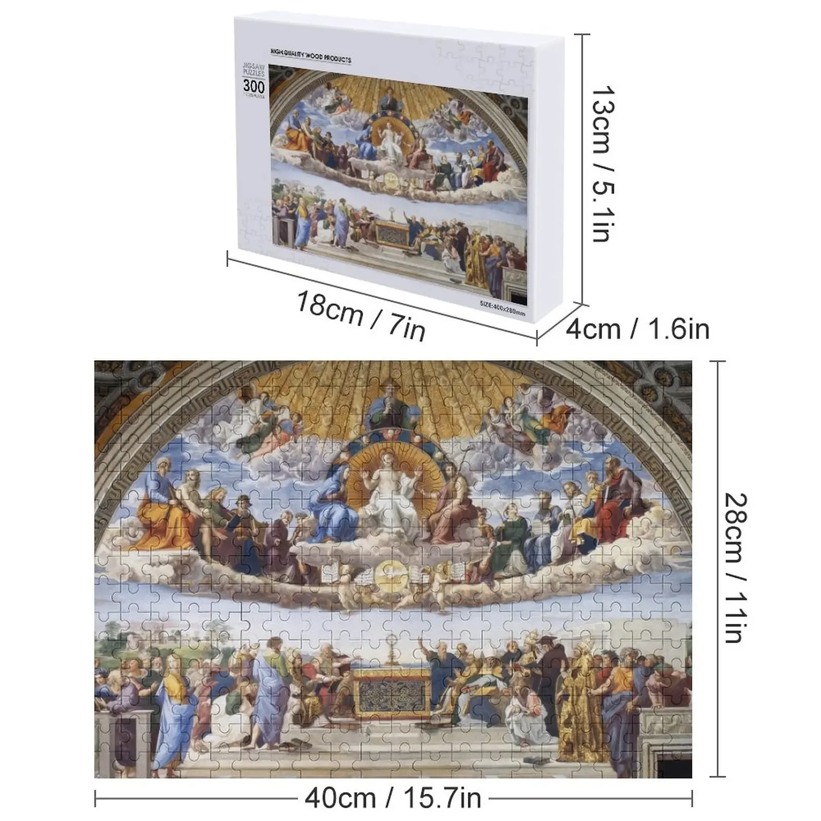 Disputation of the Holy Sacrament Jigsaw Puzzle Custom Child Children Game Children Wood Name Puzzle