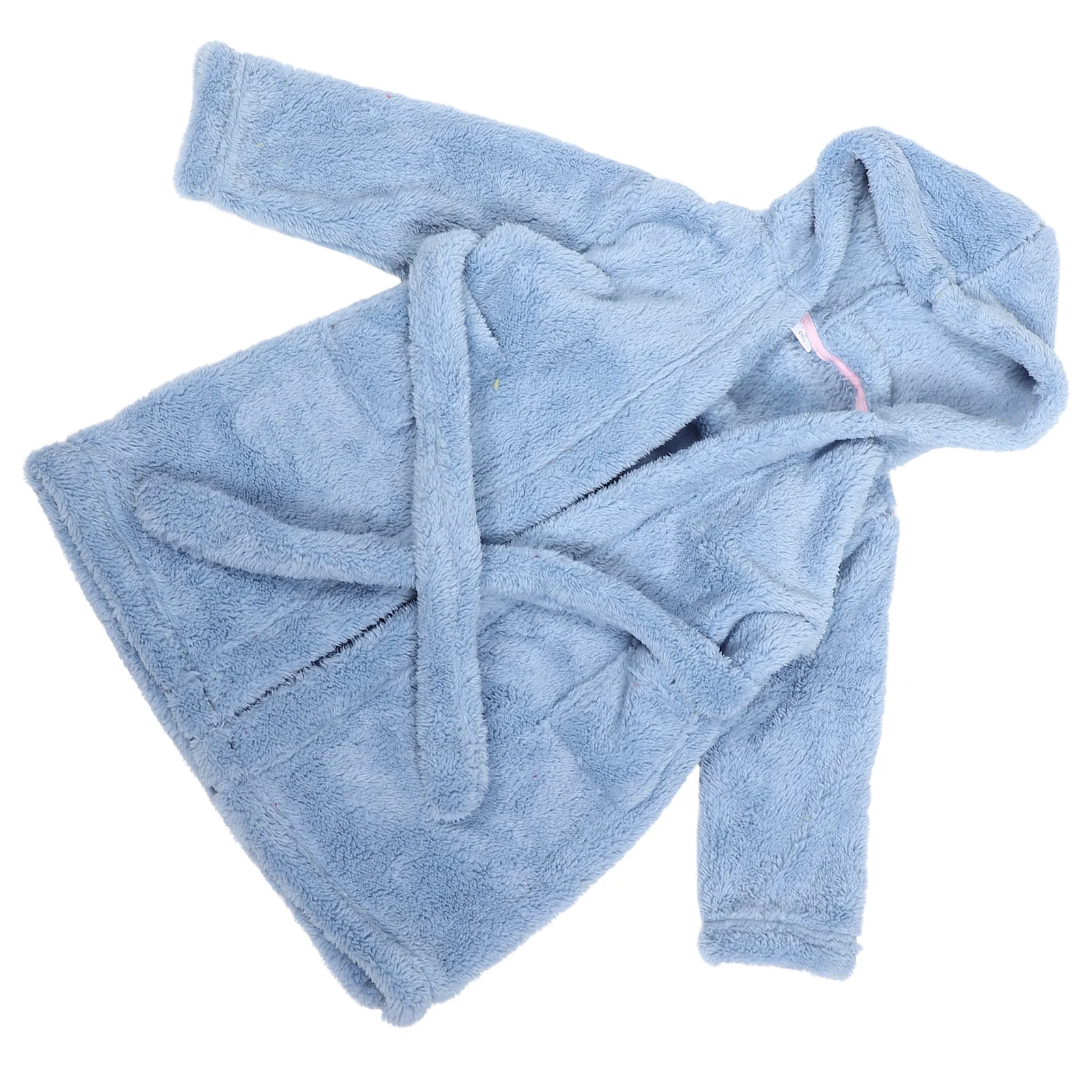

Kids Bathrobe Warm Sleepwear Towel Coral Fleece Soft Material Pajamas Shu Lint Spa Party Blue 90cm