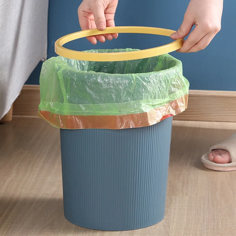 Creative Home Plastic Trash Can Kitchen Bathroom Toilet Trash Can Living Room Without Lid Waste Bin Nordic Garbage Bin 10L 12L