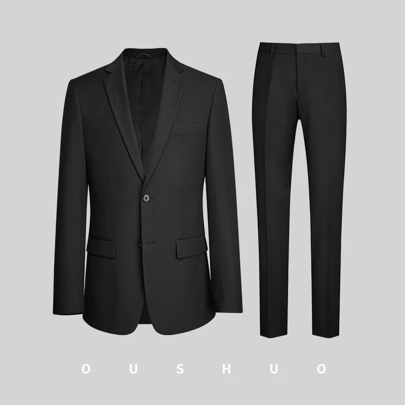 

7048-R- Lightweight single-breasted casual suit for men