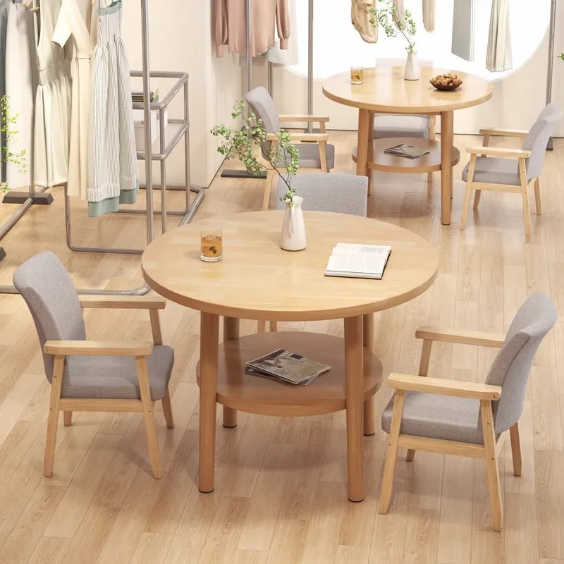 

Home meeting small round table leisure reception negotiation table balcony simple coffee table commercial