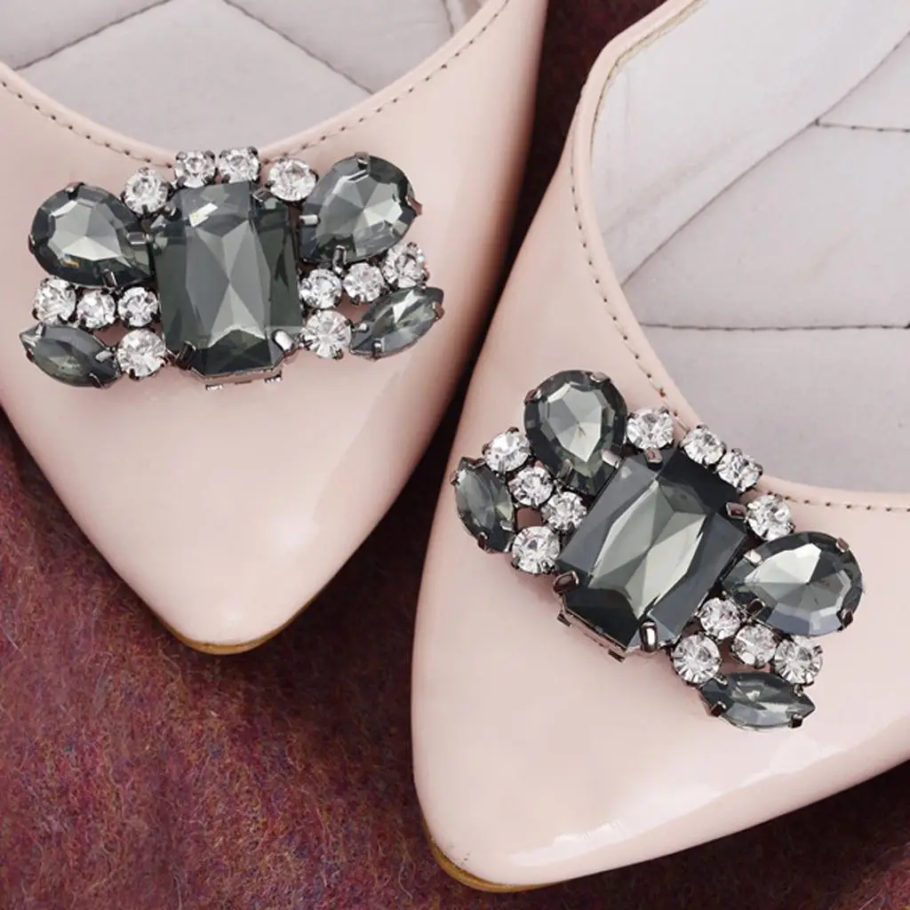 

Wedding Shoes Decoration Clip Luxury Heel Accessories Rhinestone Shoe Buckles for Elegant Women’s Shoes