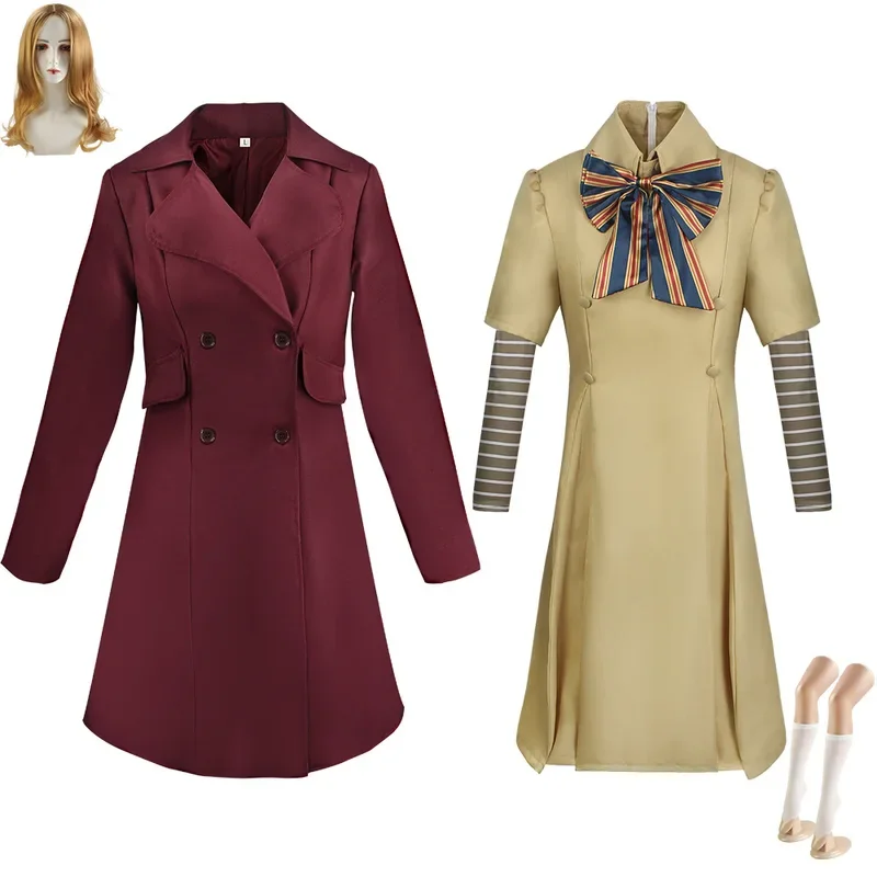 

M3gan Cosplay Costume Megan Dress Ai Doll Robots Skirt Top Socks Horrible Movie M3gan Child Cosplay Dress Outfit For Girls