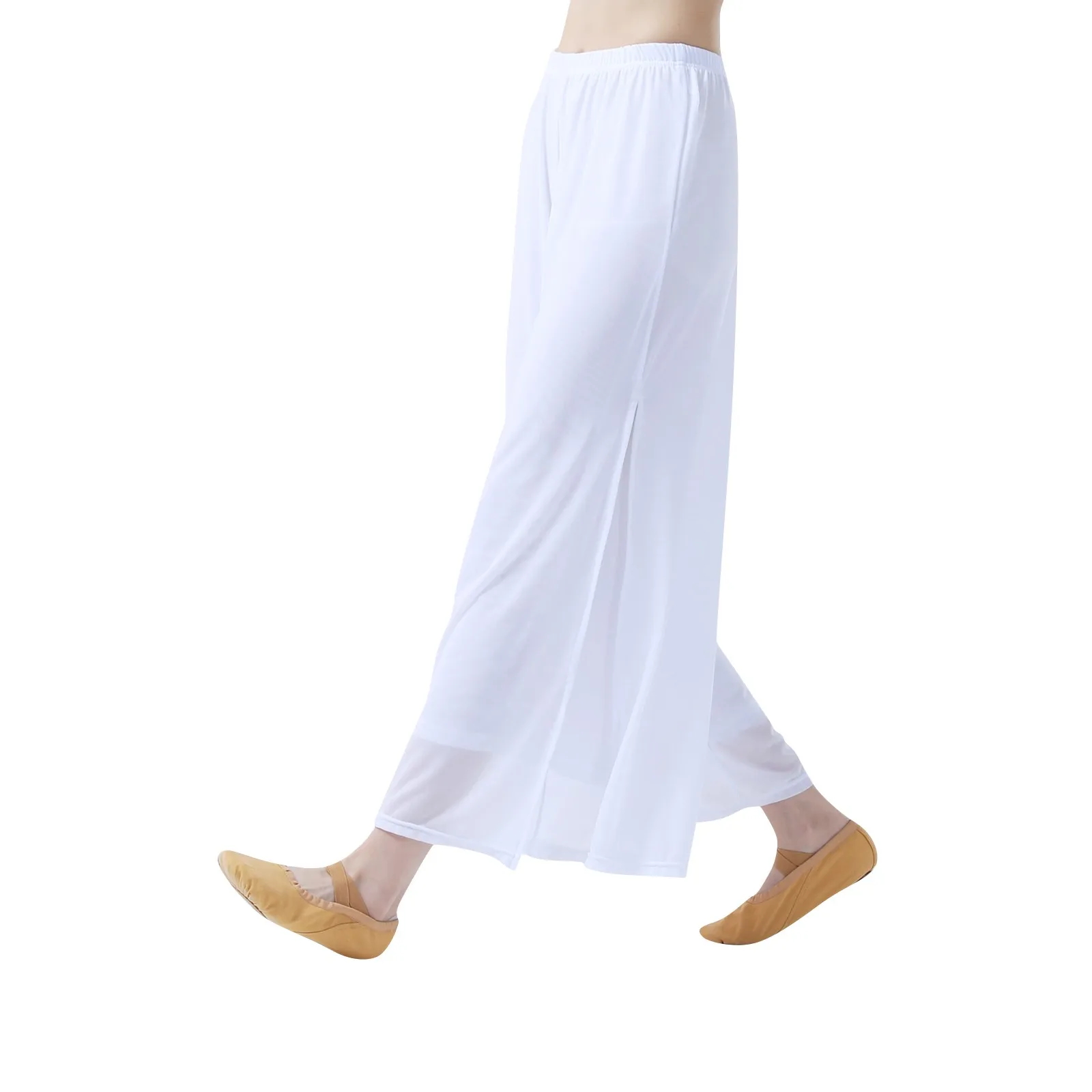 

Women'S Casual Thin Pants Summer Daily Loose Straight Wide Leg Pants Solid Color Dance Yoga Sports Fitness Nine-Point Pants