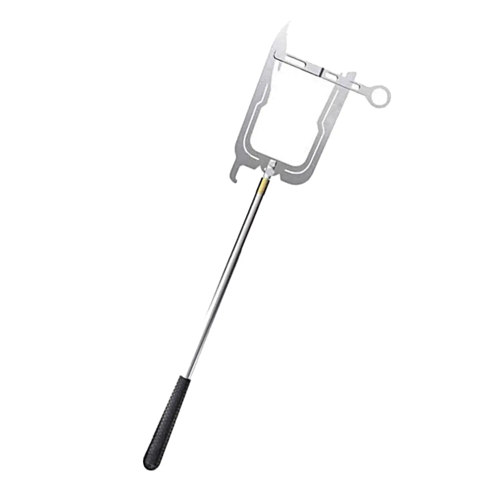 Hook Threader Easy to Use U Shaped Stainless Steel Quay Hook Pole for Grabbing Gear Bags Telescoping Tie Rope Outdoor Moor Boats