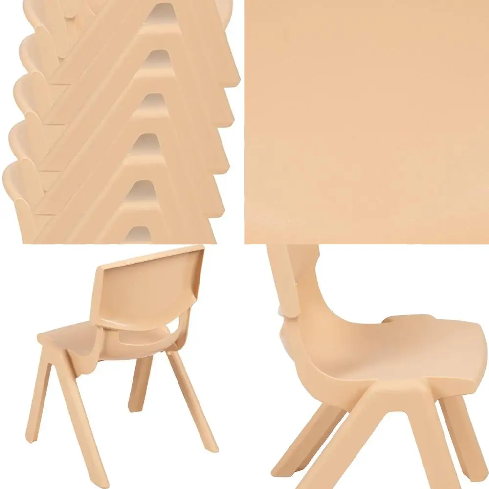 

Whitney 4-Piece Stackable School Chairs in Natural Plastic with 10.5 Seat Height