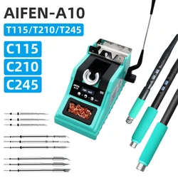 AIFEN-A10 Soldering Station Compatible With T115/T210/T245 Handle 75W Mini Soldering Rework Station For BGA PCB Repair Tools