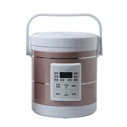 12v 24v Car Multicooker Small Car Large Truck Tour Can Keep Warm Electric Cooker Thermal Lunchbox 1.6L Mini Rice Cooker HQ-1601