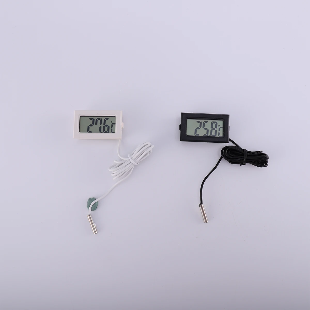 

2PCS Digital Thermometer Embedded Aquarium Fridge LCD Mini Home Home Thermometer Fish Tank Refrigerator Temperature