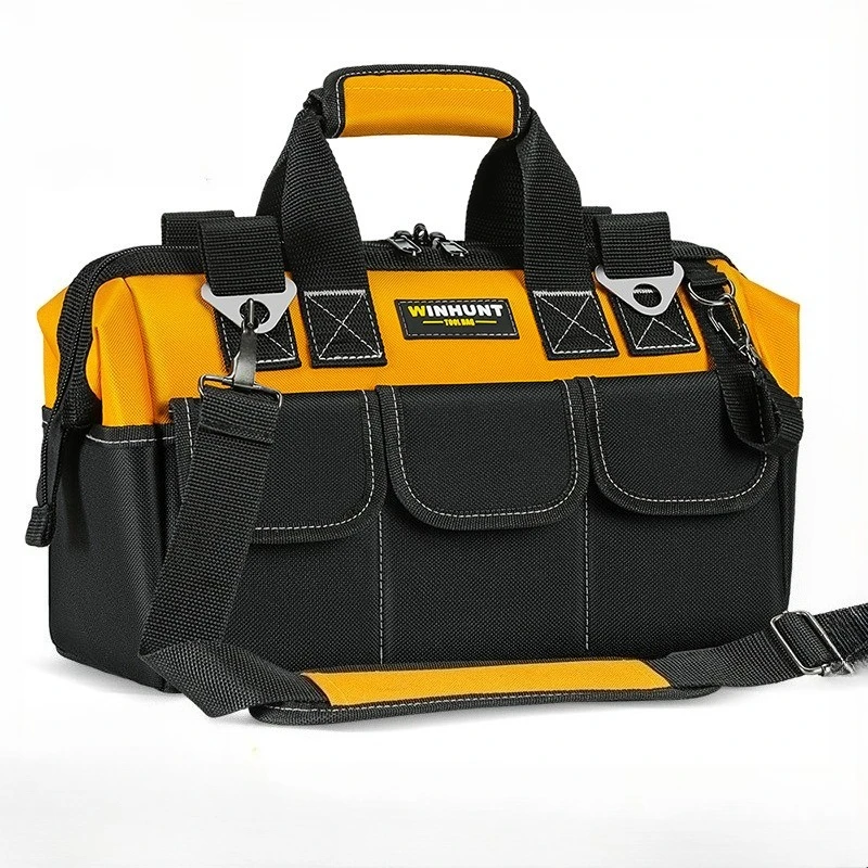 Heavy Duty Tool Bag, 14-Pocket Portable Empty Tool Box Organizer Storage, Toolbox Organization With Adjustable Shoulder Strap