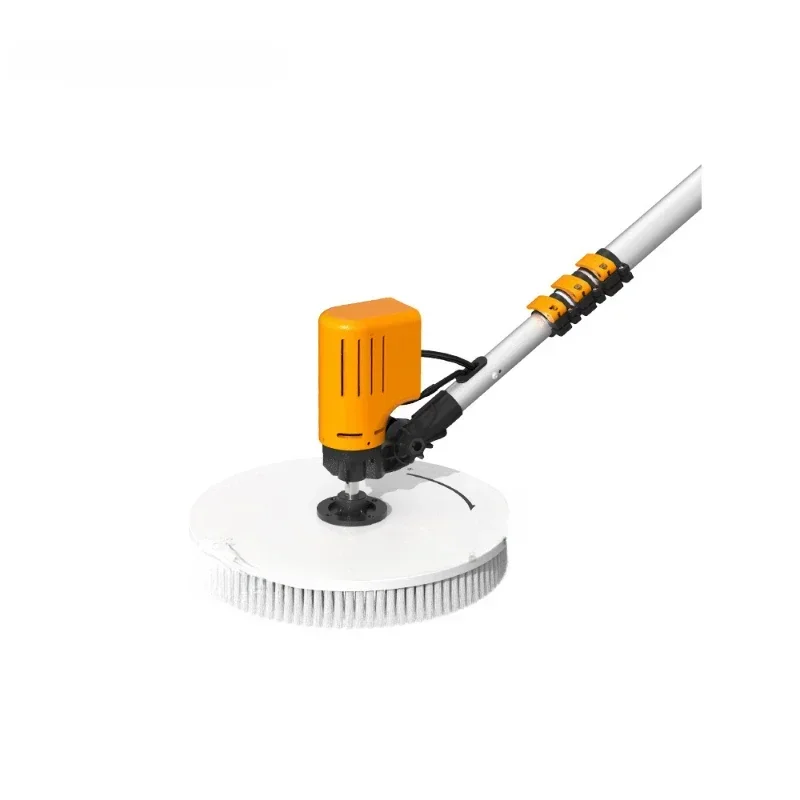 Electric Cleaning Brush Scrubber 3.5m 5.5m 7.5m Solar Panel Photovoltaic Single Head Rotating Brush Roof Cleaner