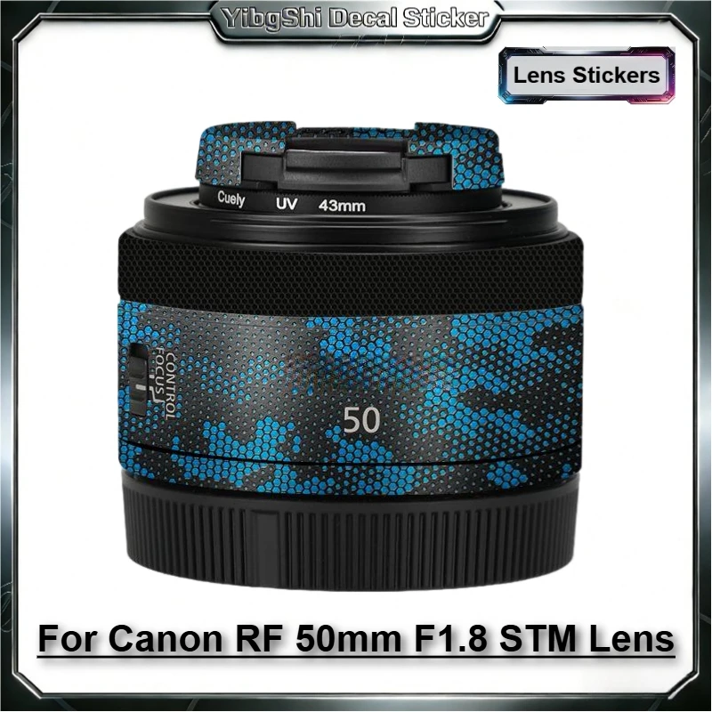 

Защитная виниловая пленка-наклейка для объектива Canon RF 50mm F1.8 STM, защита от царапин для корпуса объектива, защитное покрытие RF50F1.8STM