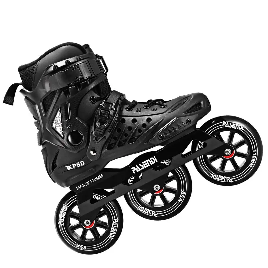 

3X110Mm Wheels Inline Skates,Outdoor Fitness Single Row Inline Skates for Adult Women Men,Removable and Washable Split Inner Boo