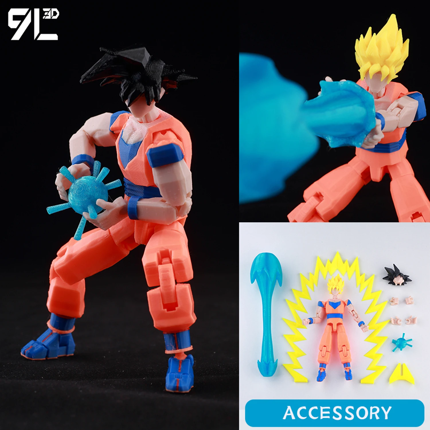 9L3D Titan13 Lucky13 フィギュア玩具 T13 ドラゴンボールロングヘア超