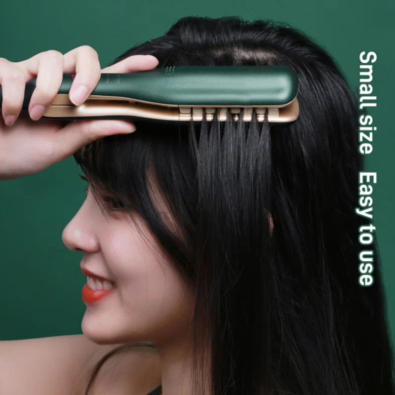 【US/EU Plug】 Women's 3D Ceramic Heating Negative Ion Curler Four Temperature Adjustable Power-off Protection Curling Iron