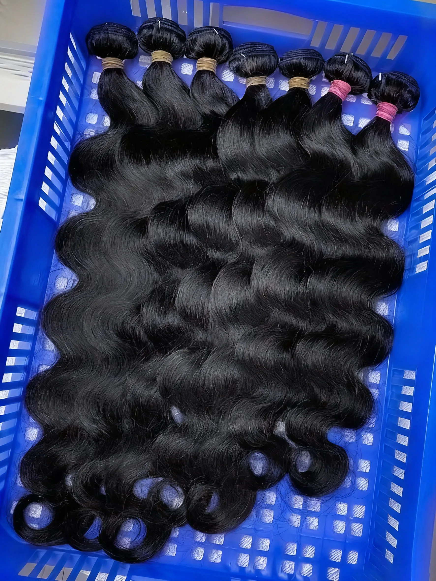 

30 40 дюймов Объемная волна Пучок человеческих волос Индийский Реми Необработанная девственная волна воды 3/4 шт. Пучки Двойное плетение волос Наращивание волос