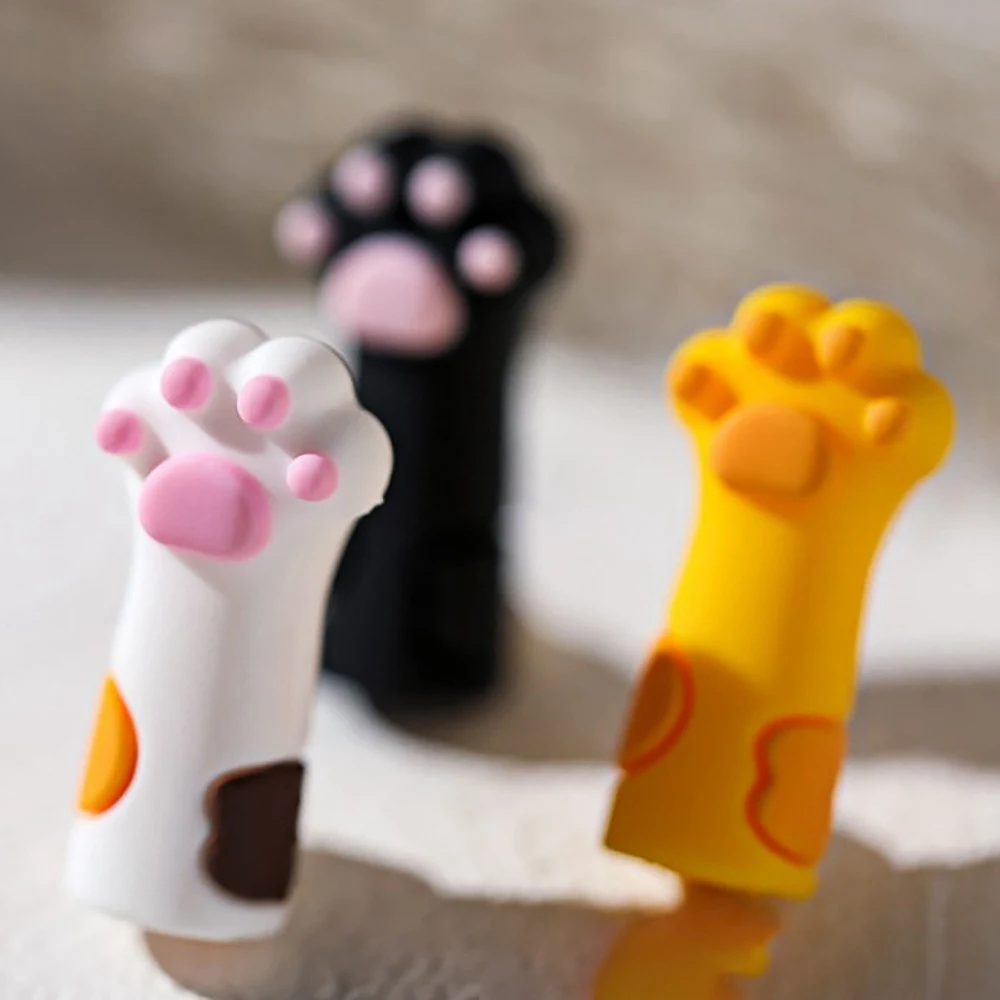 3Pcs Cute Nipper Cover Protective Sleeve for Nail Cuticle Scissors Cover Manicure Pedicure Tools Dead Skin Tweezers Cap