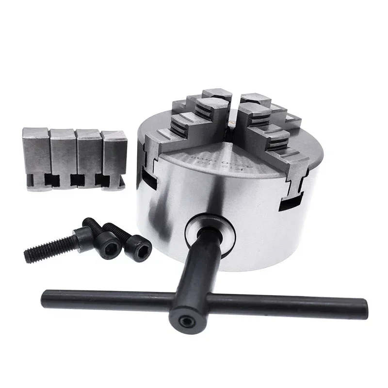 

1pc 4 Jaw Self-Centering Chuck Lathe Chuck K12-100 Scroll Chuck 100mm For Small Lathe with Hardened Steel With