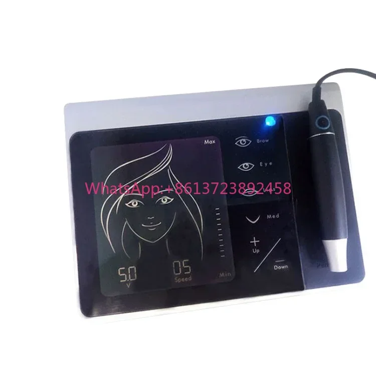 hot saleHigh Quality Microshading Permanent Makeup Machine Set Gold & Sliver Digital Permanent Tattoo Lips Eyebrows Eyeliners