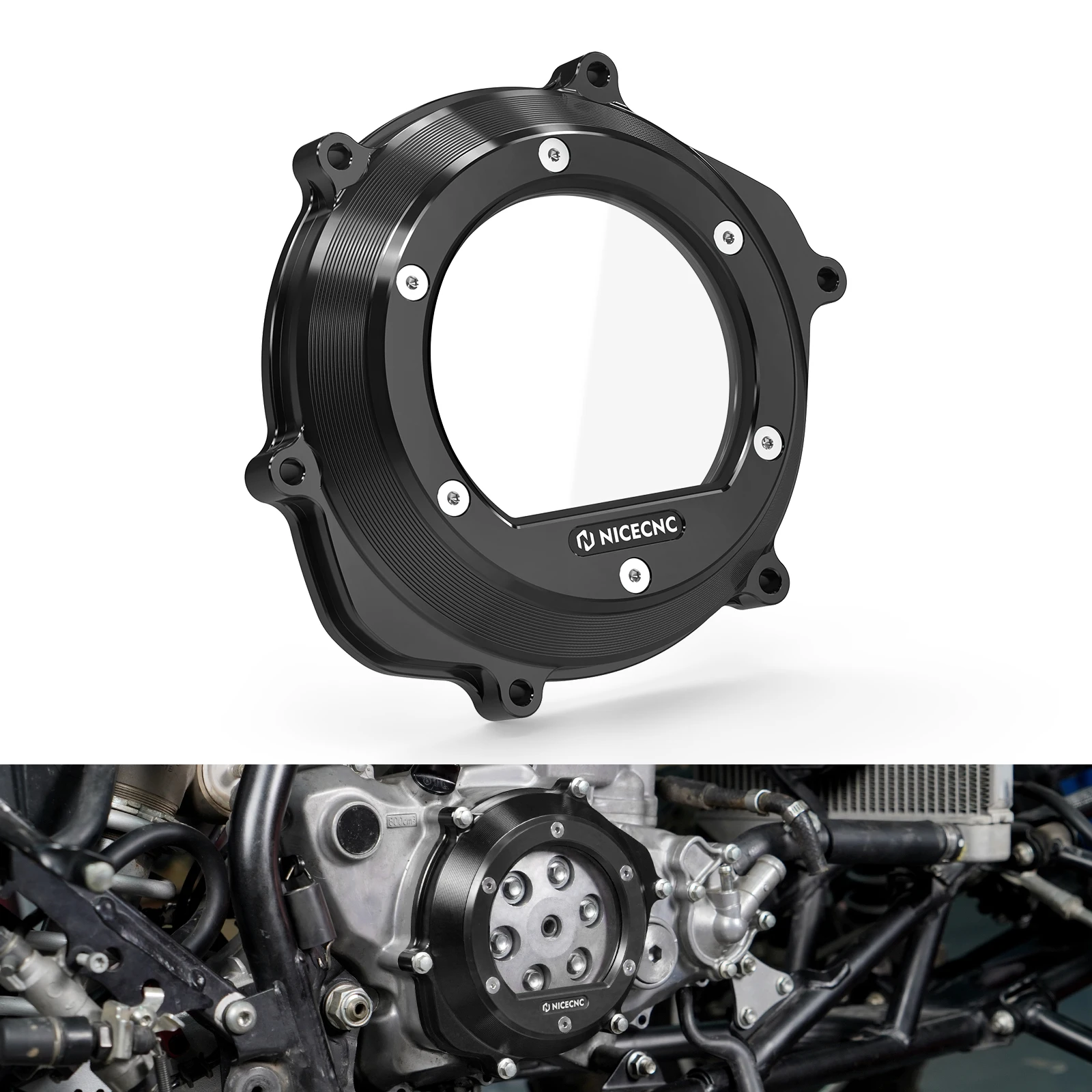 

For Honda TRX450R 2004-2008 Transparent Clutch Cover ATV TRX450ER 2006-2014 TRX 450R 11351-HP1-670