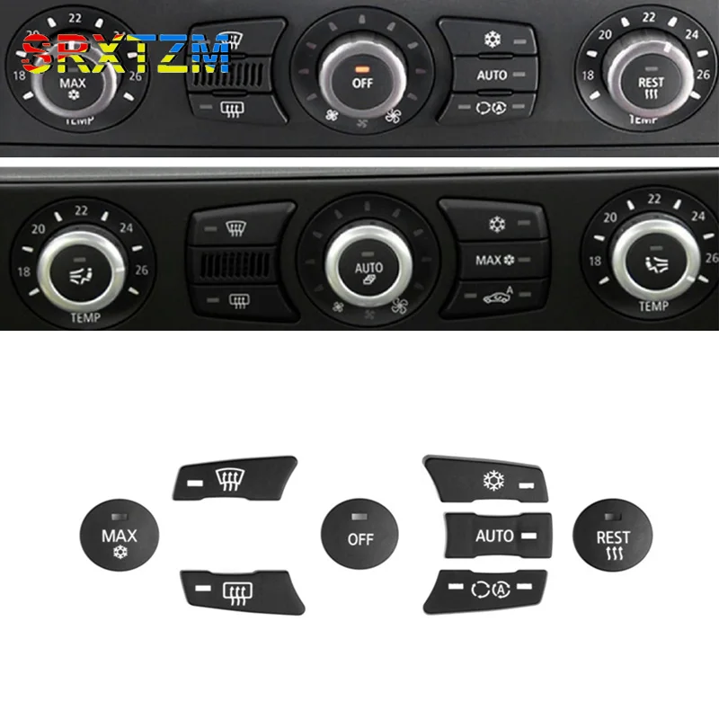 For BMW 5 Series E60 E61 523 525 528 530 535 2003-2010 Car AC Control Air Conditioning Buttons Button Repair Kit