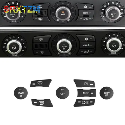 BMW 5 시리즈 E60 E61 523 525 528 530 535 2003-2010 자동차 AC 제어 에어컨 버튼 버튼 수리 키트