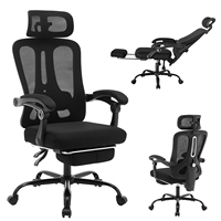 Ergonomic Office Chair Swivel Task Chair with Adjustable Lumbar Support with Footrest Mesh High Back For Home Office Gaming