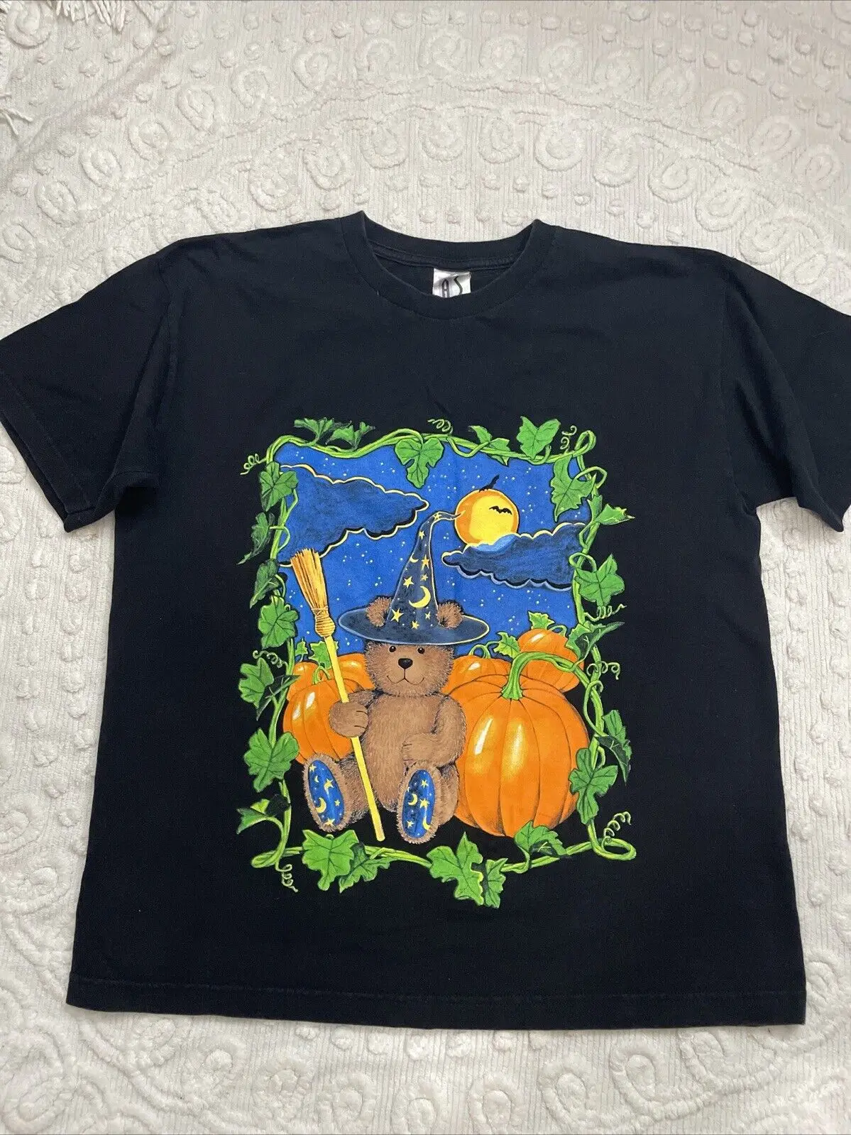 

VTG 90’s Halloween Crewneck Graphic T-Shirt Large Bear Pumpkins