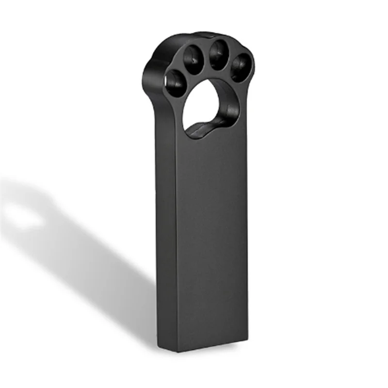 Lovely Bear Paw 128GB USB 2.0 Flash Drive Silver Black Metal Waterproof Pen Drive Memory Stick Creative Gift Pendrive