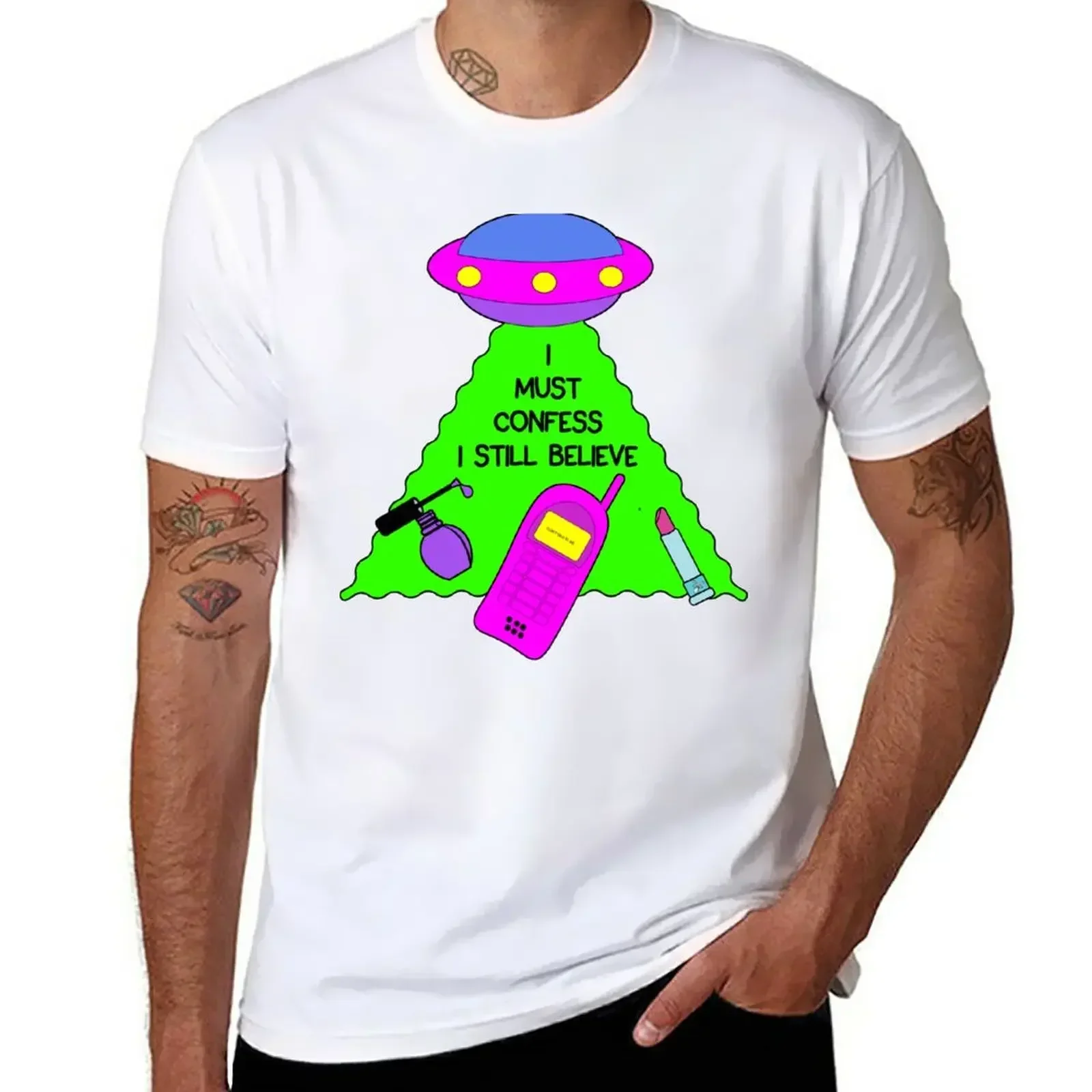 T-shirt for a boy tees New I Still Believe UFO Britney Spears T-Shirt  men clothings   Must Confess