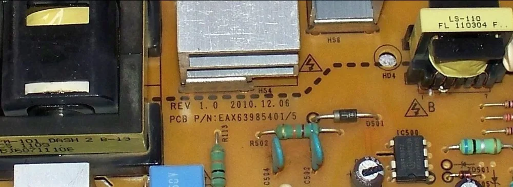 32LD320 32LD325C-CA บอร์ดเพาเวอร์ซัพพลาย LGP32-11P EAX 63985401 /5 ส่วนบอร์ด